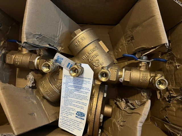 Zurn Wilkins "3/4" 975XL Reduced Pressure Backflow Preventer Brass 975XL