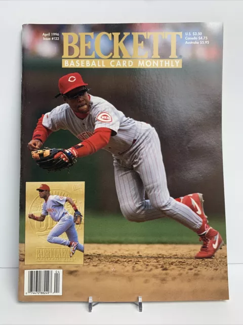1996 Beckett Baseball Card Monthly Issue #133 Barry Larkin / Marty Cordova