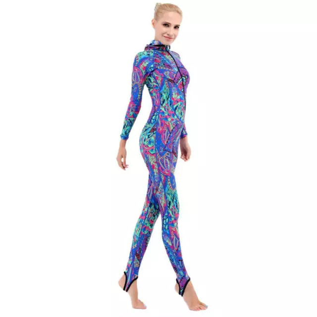 Super Stretch Full Length Wetsuits Womens Dive Skins Scuba Surfing Rash Guards