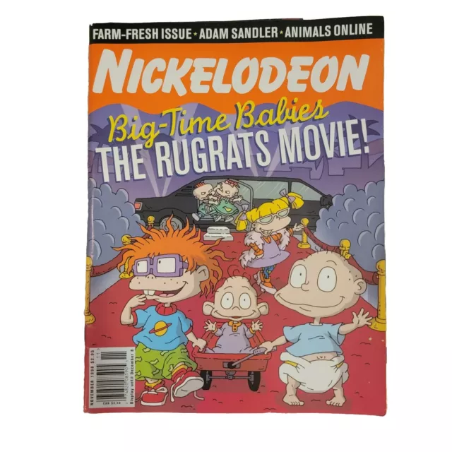 Nickelodeon Magazine Big-Time Babies The Rugrats Movie! November 1998 Issue