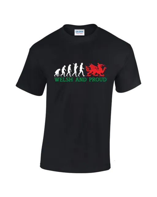 WELSH AND PROUD T-Shirt funny wales ich dein rugby cardiff england fancy dress