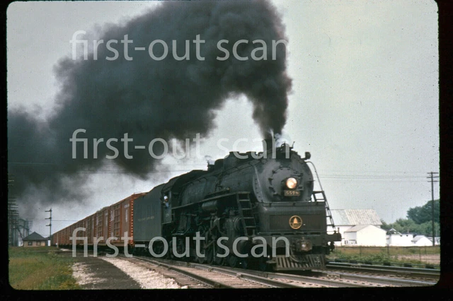 R DUPLICATE SLIDE - Baltimore & Ohio B&O 5578 STEAM Action on Frt Attica OH 56