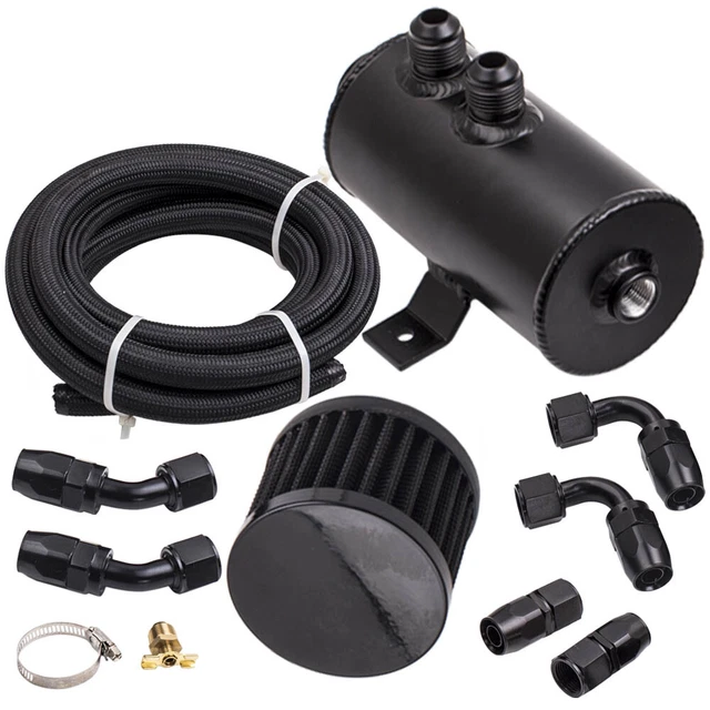 Contenitore motore 0,75 l per motore con cofano AN10 alluminio con tubo in nylon