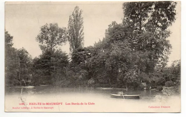 HEILTZ LE MAURUPT - Marne - CPA 51 - La Chée - Barque