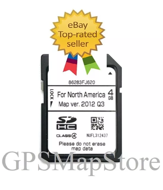 2014 Impreza Limited Premium Navigation DATA SD Card U.S Map Genuine 86283FJ620