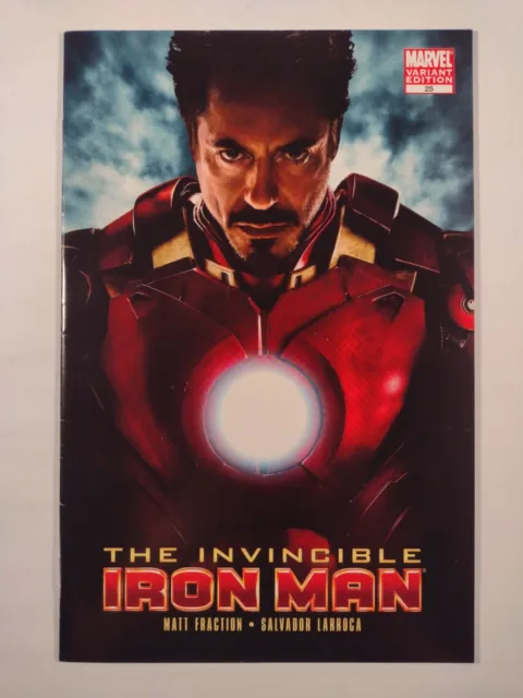 Invincible Iron Man #25 - 1:10 Robert Downey Jr. Photo Variant - Marvel 2010