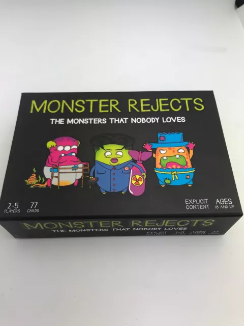 Monster Rejects Card Game The Monsters That Nobody Loves