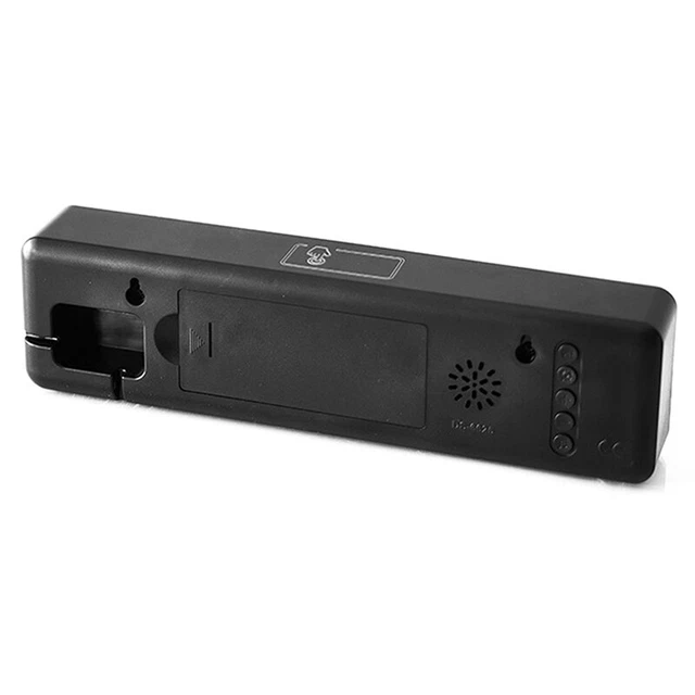 Sveglia digitale LED controllo vocale temperatura umidità display desktop cl ~~