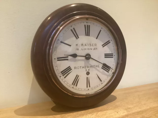 Station/School 8 Day Wall Clock - Winterhalder Hofmeier W&H??  Spares Or Repairs