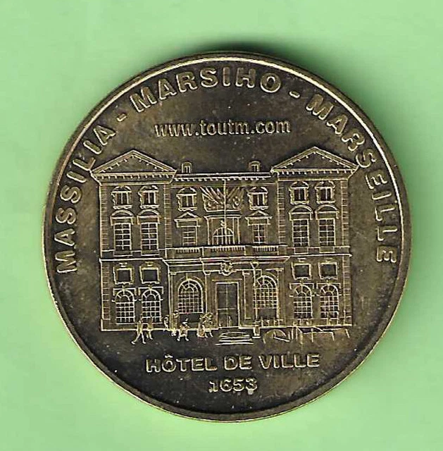 A  Saisir  Medaille Touristique Monnaie De Paris   Hotel De Ville Marseille 2008