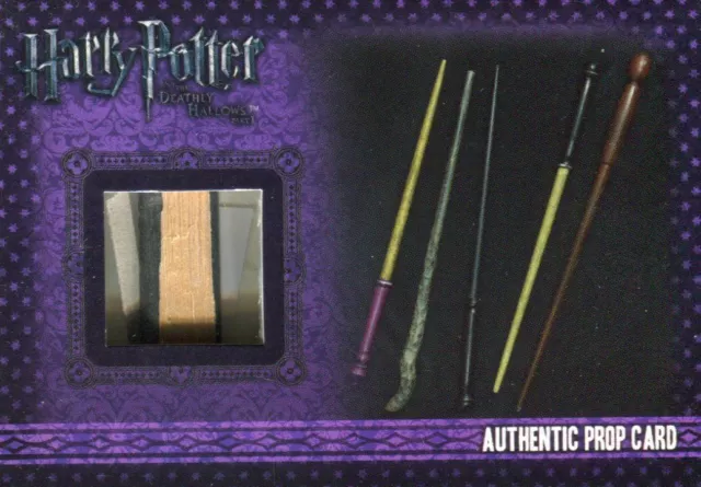 Harry Potter Deathly Hallows 1 Wands Prop Card HP P6 #073/140