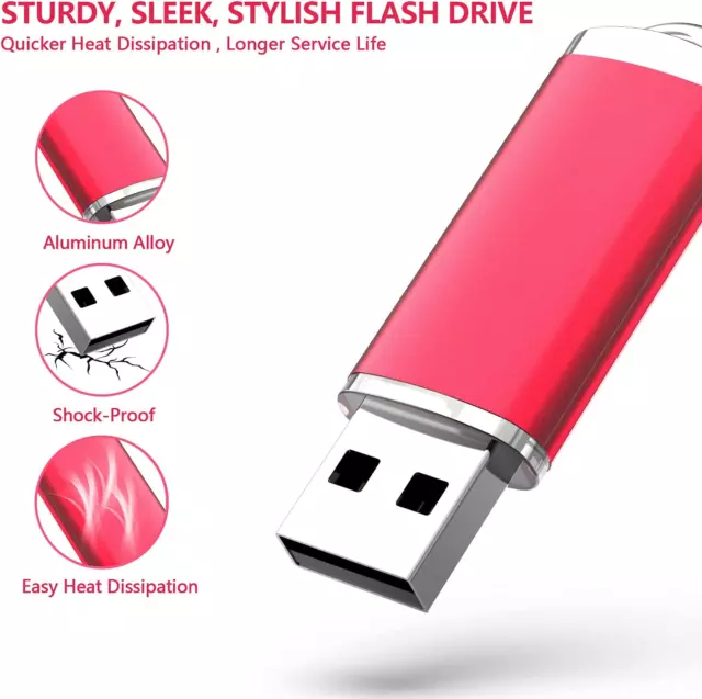 32Go Clé USB 2.0 Clef USB Avec Trousseau 32Go Imperméable À L’Eau Jump Drive Mém 3