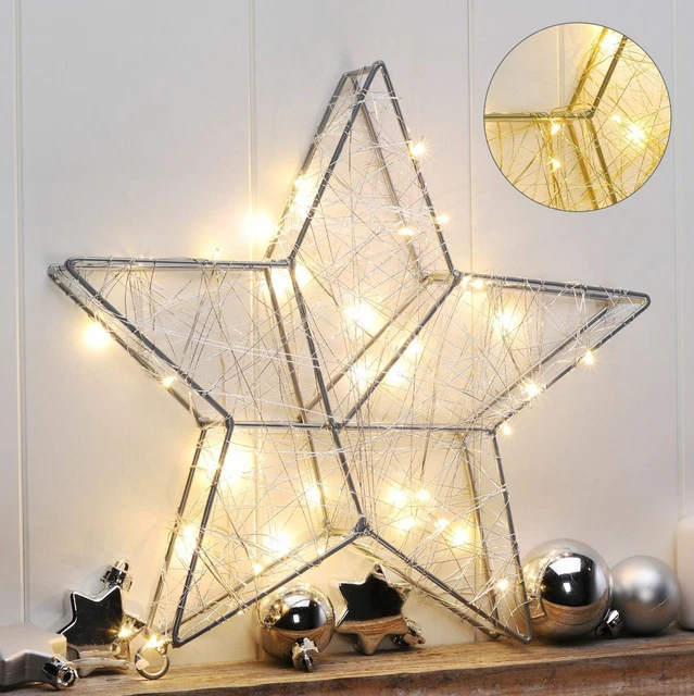 LED Weihnachtsstern Dekostern Stern Weihnachtsdeko beleuchtet Adventsstern Licht