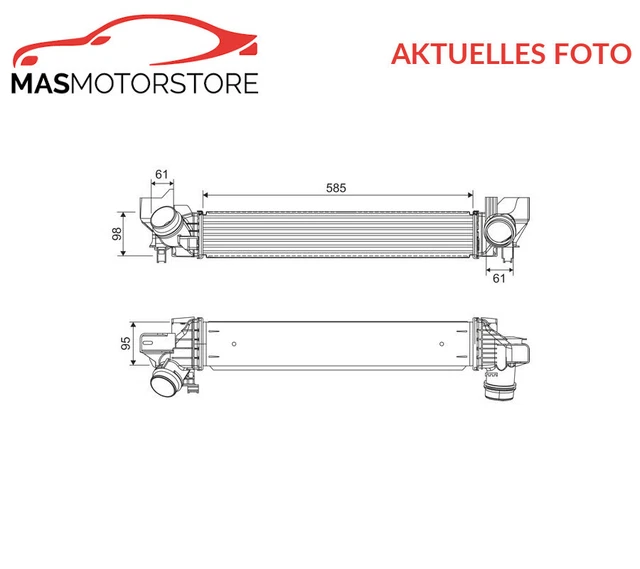 Produktbild von KAMOKA Ladeluftkühler LLK Intercooler Kühler Ladeluft 7750045