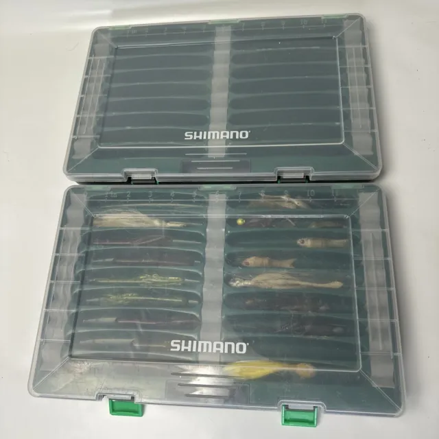 SHIMANO FISHING TACKLE Lure Storage Box Green Awesome For
