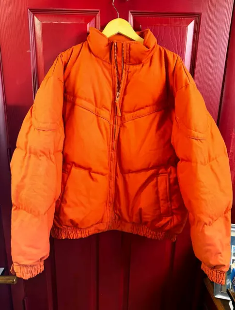 WALLS USA RANCH wear parka jacket orange Size XL Quilted Down Puffer ...