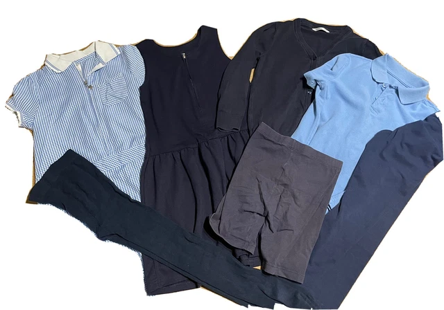 Girls School Clothes Bundle Size 6-7 years  Dress Cardigan Incl M&S