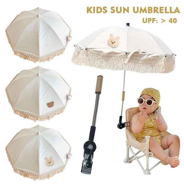 Baby Parasol Umbrella Pushchair Flexible Universal Sunshade G3C0