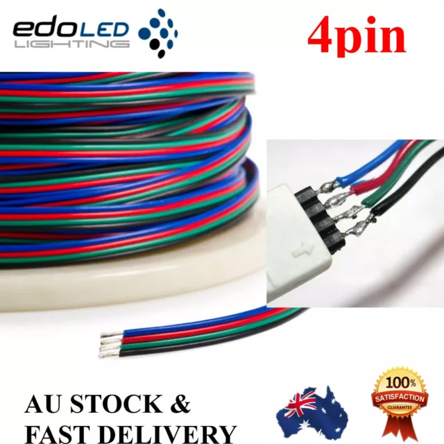 4-Pin Wire Flexible Extension Cable for RGB Led Strip Lights 2/4/6/8/10 Metres 2