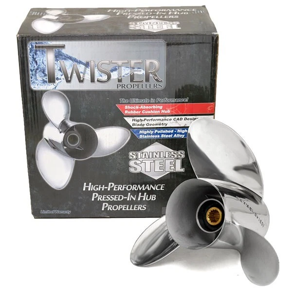 Michigan Wheel Twister Boat Propeller 103146 | RH 13 7/8 x 23P SS
