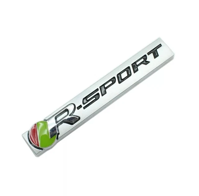 Supercharged R Trunk Boot Wing Badge Emblem Decal – For XF XFR XK XKR, Chrome, Taiwan