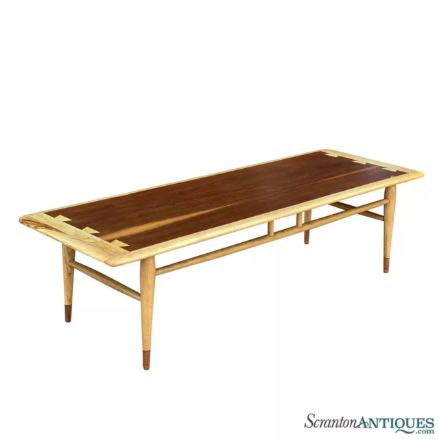 Mid-Century Modern Lane Acclaim Walnut Dovetailed Coffee Table