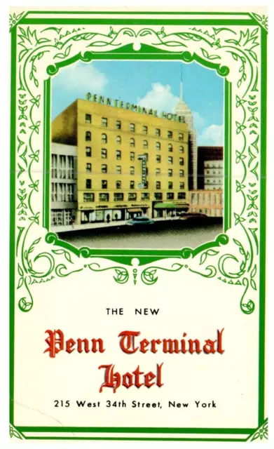 New York City, NY; The New Penn Terminal Hotel; 215 West 34th St. Postcard