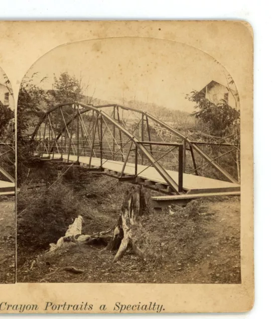 Unadilla New York Lower Bridge Hotchkiss Stereoview