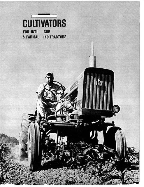 IH McCormick Farmall Cub & 140 1 Row Corn Cotton Tobacco Cultivator Brochure SA