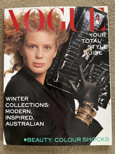 Vogue Australia March 1988 Rachel Hunter vintage magazine excellent cond.
