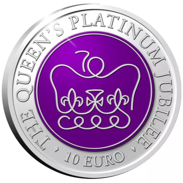 Silbermünze Queen Elizabeth II. Malta 2022 - Platin Jubiläum - 28,28 gr PP