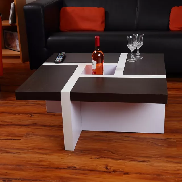 Couchtisch Beistelltisch Sofatisch weiß schwarz Wohnzimmertisch Tisch Design