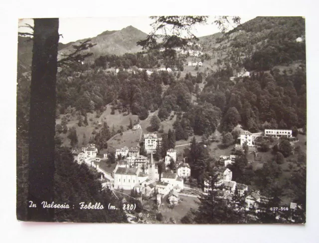 Cartolina Fobello ( Vercelli ) - Panorama 1950 ca.