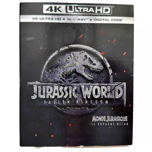 Jurassic World: Fallen Kingdom (4K UHD Blu-ray + Blu-ray + Digital) Sealed!!!