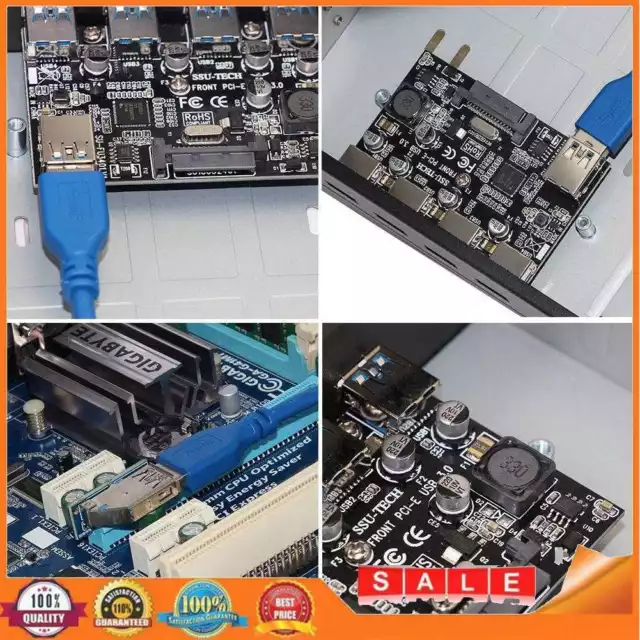 Hillrong SSU FU3401 PCI-E zu 4 Port USB 3.0 PCI Express Erweiterungskarte für De