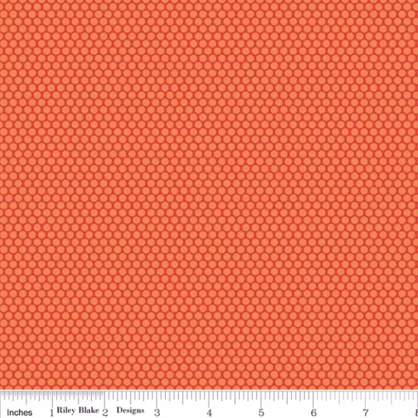 Scenic Route Orange Spot - Riley Blake Fabric - Half yard LAST OF BOLT