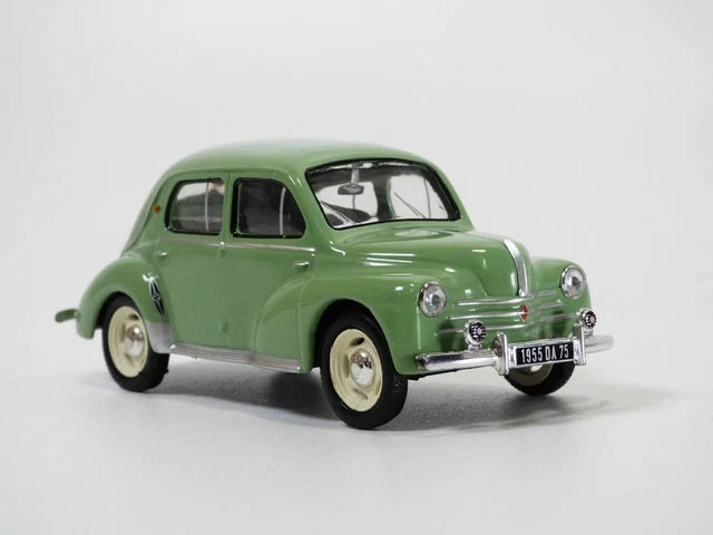 Modèle Réduit Renault 4CV 1954 Vert D'eau Solido 1/43 - Métal, Neuf, Boîte Boutique