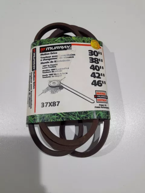 GENUINE MURRAY 30 TRANSMISSION DRIVE BELT RIDE 37x87 037X87MA HAYTER HERITAGE 34.99 PicClick UK