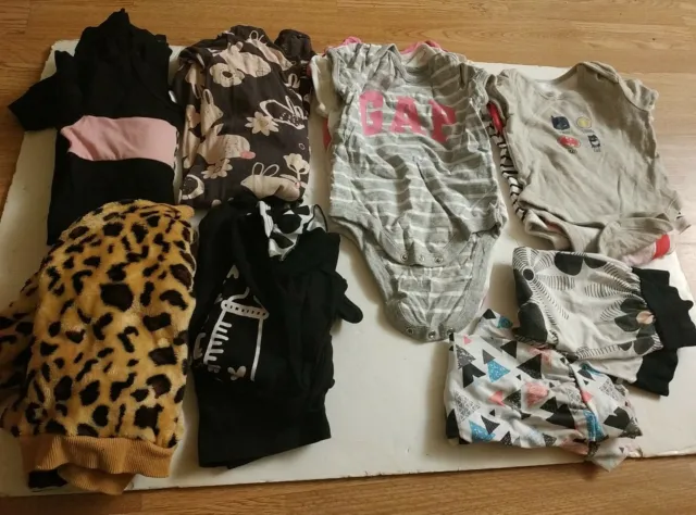 Baby Girl Clothing Bundle Job Lot - x 14 Items Age 6-9 Months