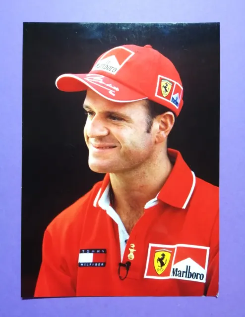 altes Pressefoto Rubens Barrichello, Ferrari, Formel 1 Grand Prix 2000, 13x18cm