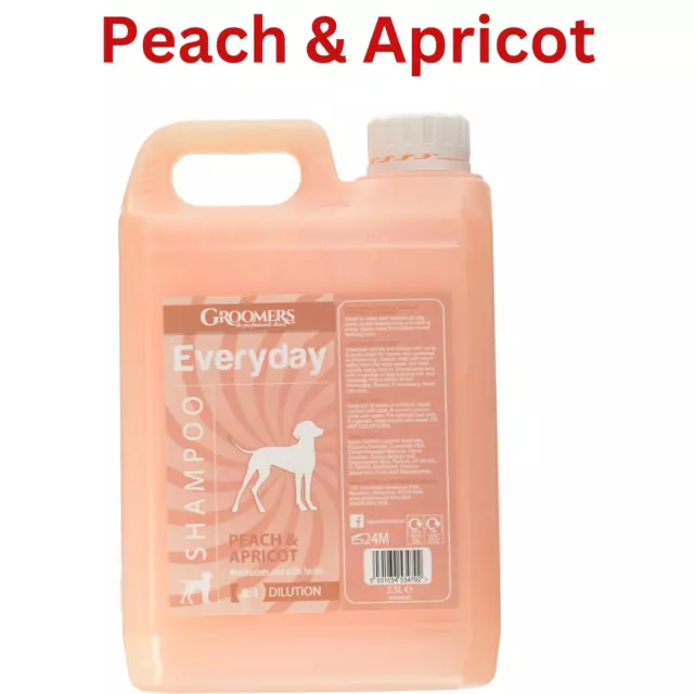 Groomers Banana, Peach, Grapefuit & Detangle Pet Coat cleansing Dog Shampoo 2.5L