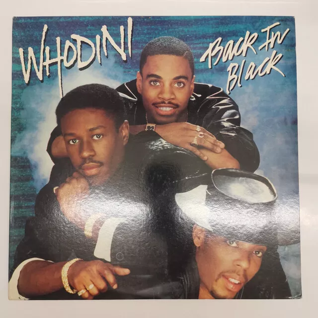 Whodini Back In Black 1986 HipHop Vinyl LP VG+/VG+
