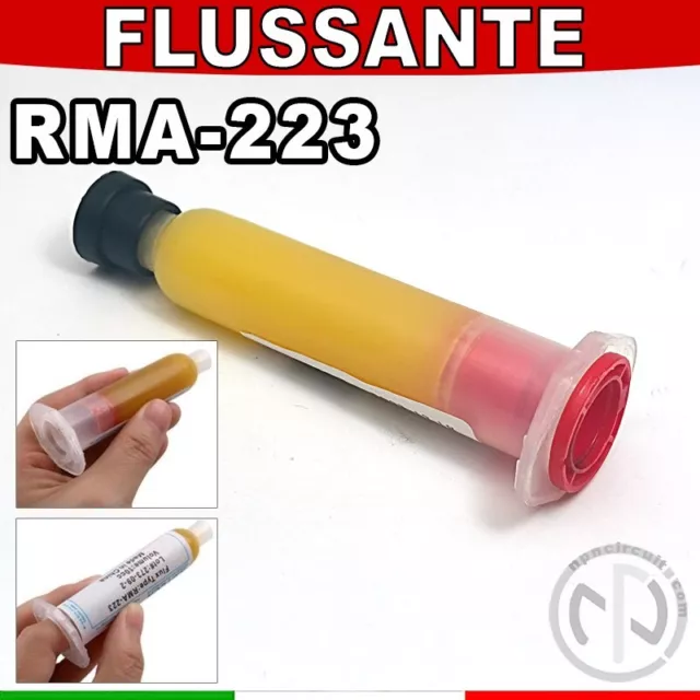 Flussante Flux 10cc Pasta Gel Saldante Aria Calda, BGA, Smd