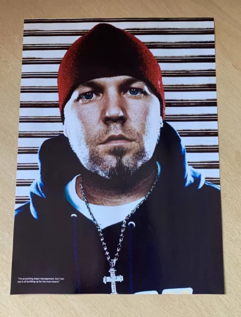 Original Fred Durst Limp Bizkit Full Page Magazine Promo Advert 2001