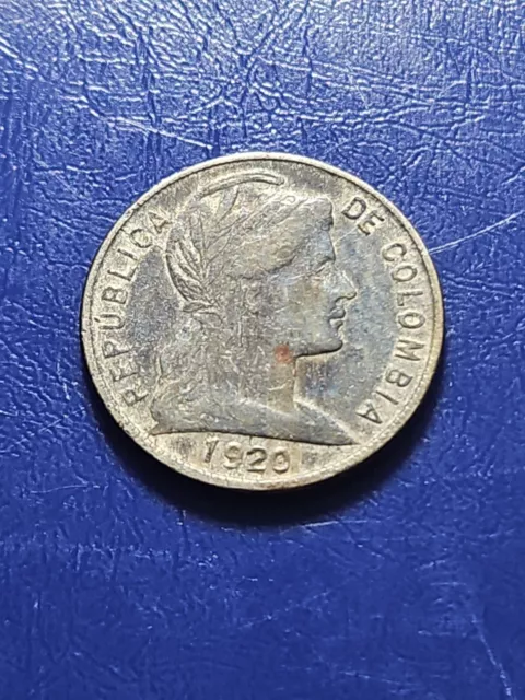 1920 Colombia 5 Cents ,  older   coin