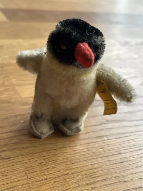 Plüschtier Kuscheltier Steiff Pinguin Vintage alt Stofftiere Teddy ca von 1950