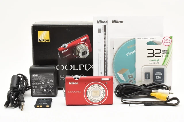 MINT NIKON COOLPIX S5100 Rose 12.2MP 5x Appareil Photo