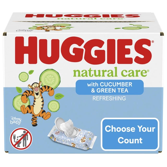 Huggies Natural Care Refreshing Baby Wipes, Scented, 10 Pack, 560 Total Ct (Sele
