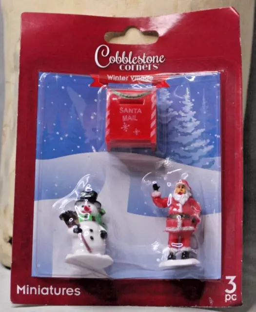 cobblestone corners, Holiday, Cobblestone Corners Winter Village  Accessories Red Christmas Truck Snowman Santa
