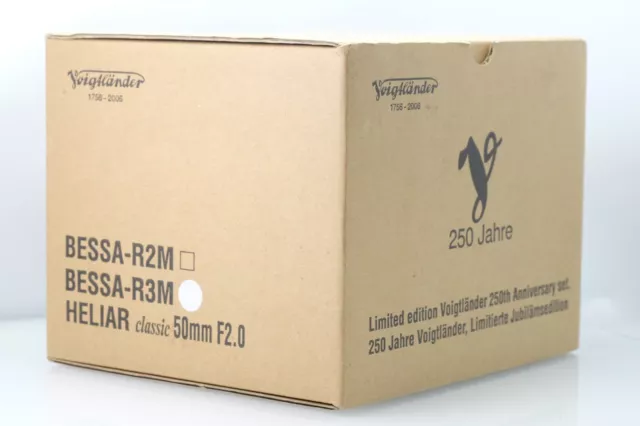 Voigtlander Bessa R3M Black Paint 250 Jahre + HELIAR 50 Limited New 2